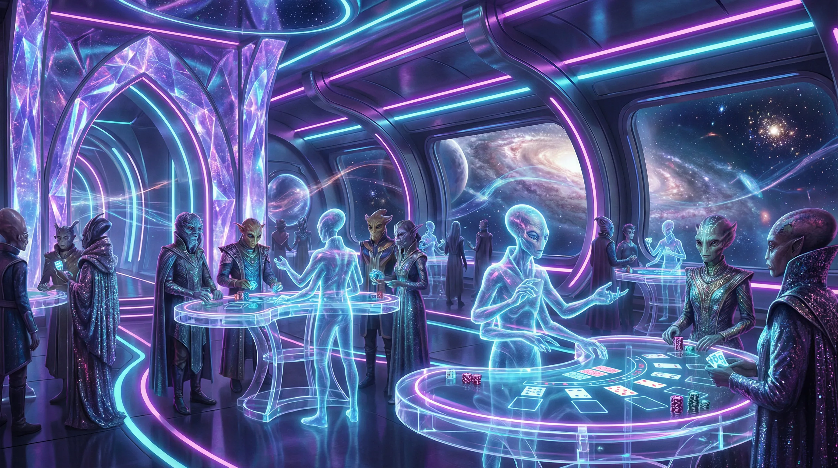 Interior do cassino ao vivo ktobet com dealers holográficos